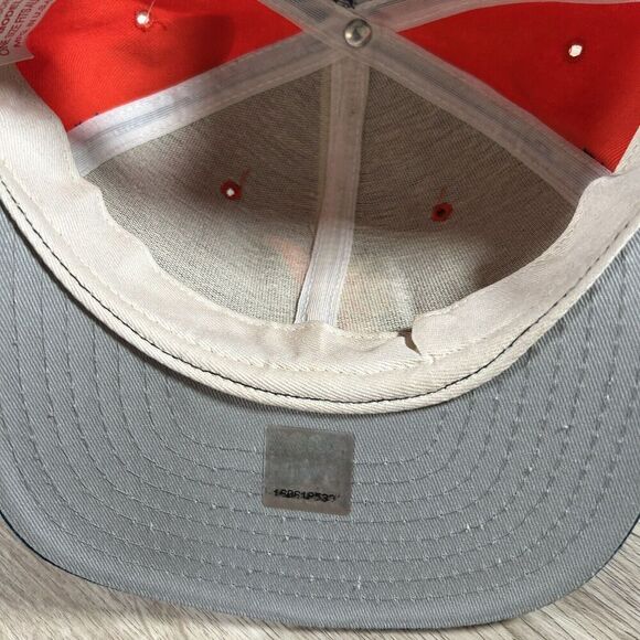 Vintage New Era New York Knicks‎ Hat Snapback NEW NBA Blue Orange Wool Cap - Picture 6 of 9